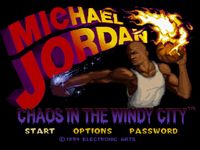 une photo d'Ã©cran de Michael Jordan - Chaos in the Windy City sur Nintendo Super Nes